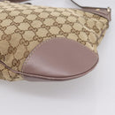 GUCCI GG Canvas Mayfair Shoulder Bag Beige Gold 257065 Auth 204812-10