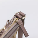GUCCI GG Canvas Mayfair Shoulder Bag Beige Gold 257065 Auth 204812-14