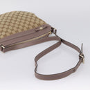 GUCCI GG Canvas Mayfair Shoulder Bag Beige Gold 257065 Auth 204812-7