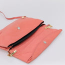 BALENCIAGA Giant Envelope Shoulder Bag Leather Pink Gold Auth 204813A-15