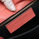 BALENCIAGA Giant Envelope Shoulder Bag Leather Pink Gold Auth 204813A-16