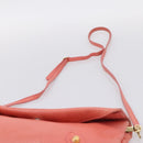 BALENCIAGA Giant Envelope Shoulder Bag Leather Pink Gold Auth 204813A-8