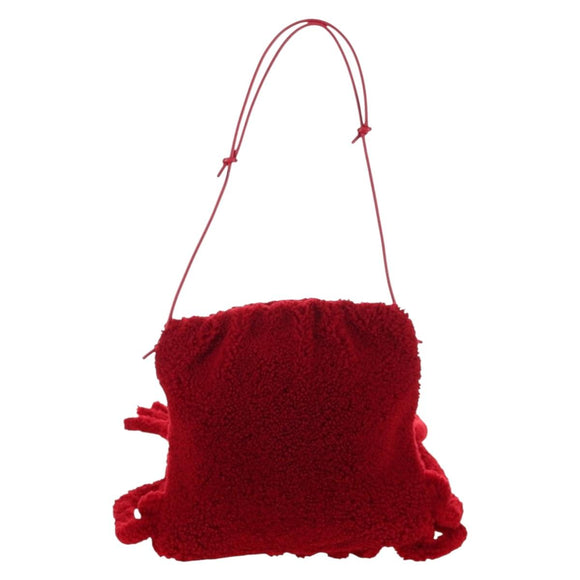 BOTTEGA VENETA Shoulder Bag Shearing Red Auth 204815M