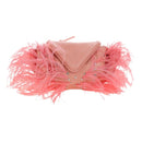 BOTTEGA VENETA Shoulder Bag Leather Pink Silver Auth 204816M-13