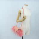 BOTTEGA VENETA Shoulder Bag Leather Pink Silver Auth 204816M-22
