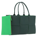 BOTTEGA VENETA MAXI INTRECCIATO Arco Tote Bag Green Auth 204817V-1