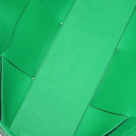 BOTTEGA VENETA MAXI INTRECCIATO Arco Tote Bag Green Auth 204817V