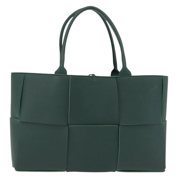 BOTTEGA VENETA MAXI INTRECCIATO Arco Tote Bag Green Auth 204817V
