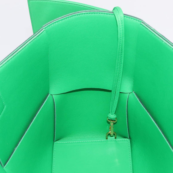 BOTTEGA VENETA MAXI INTRECCIATO Arco Tote Bag Green Auth 204817V