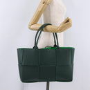 BOTTEGA VENETA MAXI INTRECCIATO Arco Tote Bag Green Auth 204817V-28