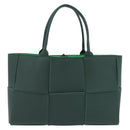 BOTTEGA VENETA MAXI INTRECCIATO Arco Tote Bag Green Auth 204817V-3