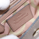 Vivienne Westwood Hand Bag Leather 2way Gray Gold Auth 204819V-23