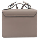 Vivienne Westwood Hand Bag Leather 2way Gray Gold Auth 204819V-2
