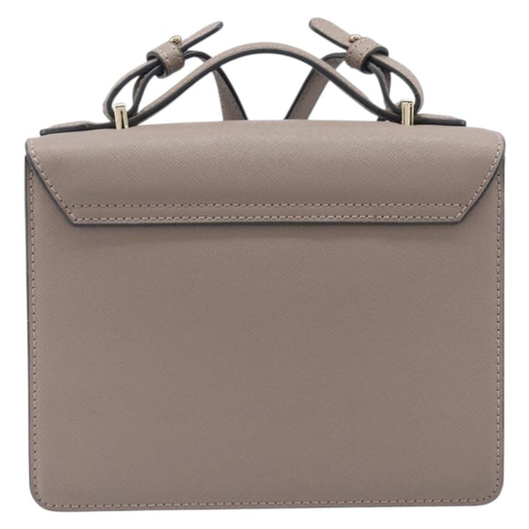 Vivienne Westwood Hand Bag Leather 2way Gray Gold Auth 204819V