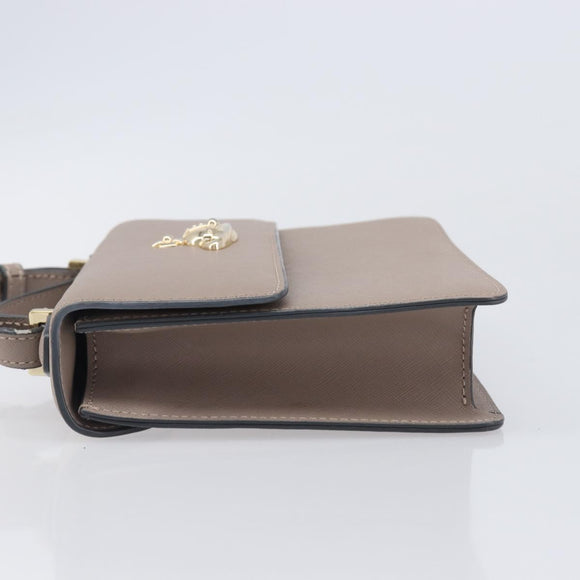 Vivienne Westwood Hand Bag Leather 2way Gray Gold Auth 204819V