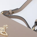 Vivienne Westwood Hand Bag Leather 2way Gray Gold Auth 204819V-14