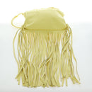 BOTTEGA VENETA Shoulder Bag Leather Yellow Auth 204821M-5