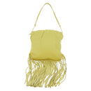 BOTTEGA VENETA Shoulder Bag Leather Yellow Auth 204821M-13