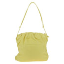 BOTTEGA VENETA Shoulder Bag Leather Yellow Auth 204821M-2