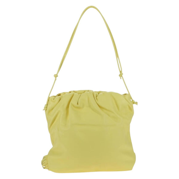 BOTTEGA VENETA Shoulder Bag Leather Yellow Auth 204821M