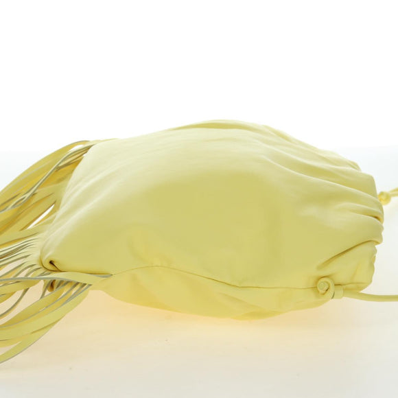 BOTTEGA VENETA Shoulder Bag Leather Yellow Auth 204821M