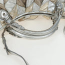 Miu Miu Hand Bag Leather 2way Silver Auth 204825A-16