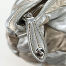 Miu Miu Hand Bag Leather 2way Silver Auth 204825A-28