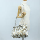 Miu Miu Hand Bag Leather 2way Silver Auth 204825A-34