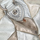 Miu Miu Hand Bag Leather 2way Silver Auth 204825A-3