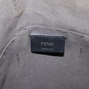 FENDI Zucca Canvas Shoulder Bag PVC Black Silver Auth 204826A-18