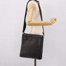 FENDI Zucca Canvas Shoulder Bag PVC Black Silver Auth 204826A-23