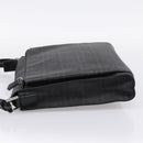 FENDI Zucca Canvas Shoulder Bag PVC Black Silver Auth 204826A-3