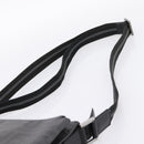 FENDI Zucca Canvas Shoulder Bag PVC Black Silver Auth 204826A-8