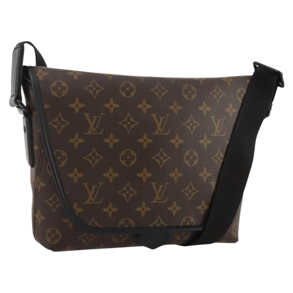 LOUIS VUITTON Monogram Macassar Magnetic Messenger Bag M45557 LV Auth 204827V