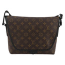 LOUIS VUITTON Monogram Macassar Magnetic Messenger Bag M45557 LV Auth 204827V-13