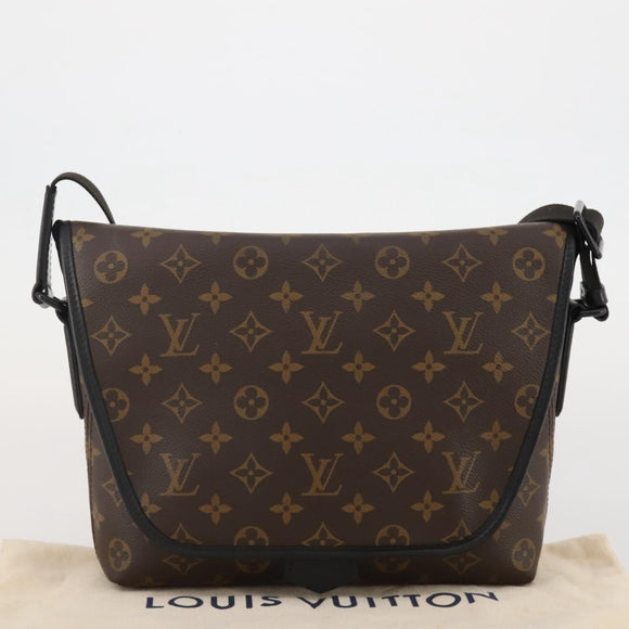 LOUIS VUITTON Monogram Macassar Magnetic Messenger Bag M45557 LV Auth 204827V