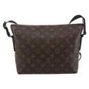 LOUIS VUITTON Monogram Macassar Magnetic Messenger Bag M45557 LV Auth 204827V-2