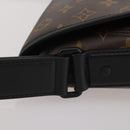 LOUIS VUITTON Monogram Macassar Magnetic Messenger Bag M45557 LV Auth 204827V-6