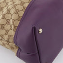 GUCCI GG Canvas Tote Bag Beige Gold 282325 Auth 204828-13
