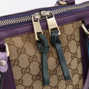 GUCCI GG Canvas Tote Bag Beige Gold 282325 Auth 204828-14