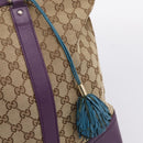 GUCCI GG Canvas Tote Bag Beige Gold 282325 Auth 204828-15