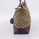 GUCCI GG Canvas Tote Bag Beige Gold 282325 Auth 204828-5