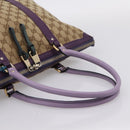 GUCCI GG Canvas Tote Bag Beige Gold 282325 Auth 204828-7