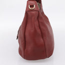 GUCCI Shoulder Bag Leather 2way Red Gold 296851 Auth 204829A-4