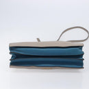 Miu Miu Hand Bag Leather 2way Gray Gold Auth 204830A-5