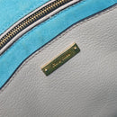 Miu Miu Hand Bag Leather 2way Gray Gold Auth 204830A-25