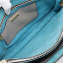 Miu Miu Hand Bag Leather 2way Gray Gold Auth 204830A-26