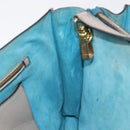 Miu Miu Hand Bag Leather 2way Gray Gold Auth 204830A-27