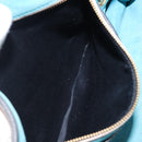 Miu Miu Hand Bag Leather 2way Gray Gold Auth 204830A-30