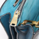 Miu Miu Hand Bag Leather 2way Gray Gold Auth 204830A-32